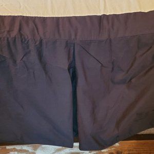 Noble Excellence Black Cotton Pleated King Bedskirt